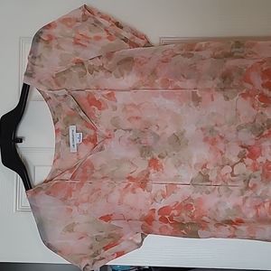 Pink Floral Blouse Liz Claiborne